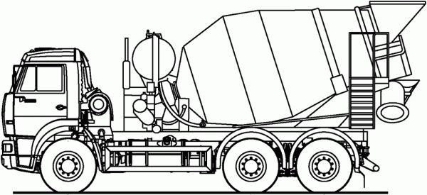 Автобетоносмеситель на шасси КАМАЗ-6520