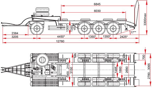 Прицеп ЧМЗАП 83991 по спецификации 012