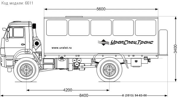 22 базовый УСТ 5453 Камаз 43502-50